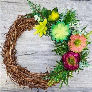14” Succulent Wreath